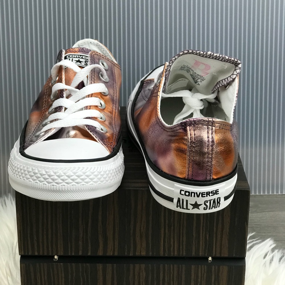 NWT Converse Vulc Metallic Dusk Pink/Yellow W - Picture 5 of 6